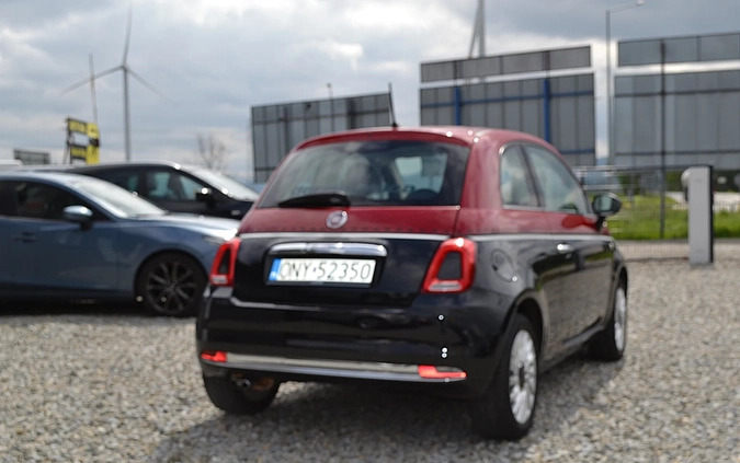 Fiat 500 cena 36900 przebieg: 41000, rok produkcji 2016 z Paczków małe 529